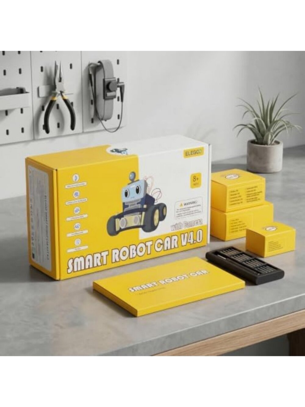 Smart Robot Car Kit V4 with Camera, Arduino Compatible, DIY STEM Project - Picture 6 of 6